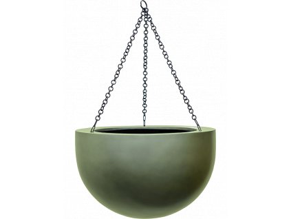 48201 1 obal baq gradient hanging bowl matna lesni zelena prumer 38 cm