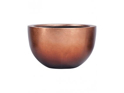 48288 1 obal baq metallic silver leaf bowl matna bronzova prumer 45 cm