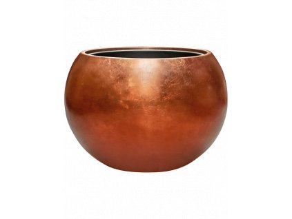 48306 1 obal baq metallic silver leaf globe matna bronzova s vnitrni vlozkou prumer 60 cm