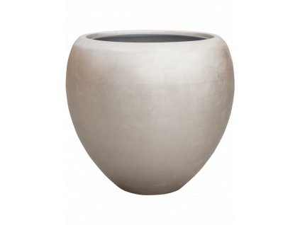 48354 1 obal baq metallic silver leaf couple matna svetle bezova s vnitrni vlozkou prumer 60 cm