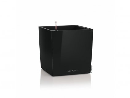 Samozavlažovací květináč Cube Premium 40 cm, černá