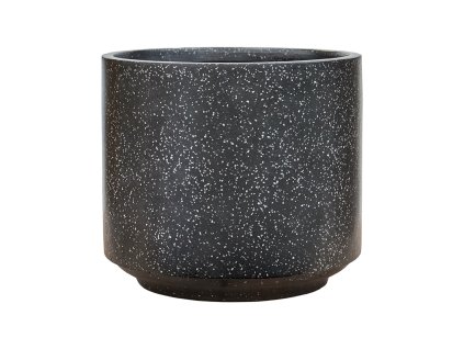 58303 obal baq terrazo cylinder cerna prumer 37 cm