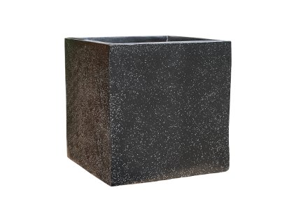 58366 obal baq terrazo cube cerna prumer 50 cm