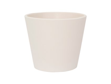 Obal Ceramic - Inez L Vanilla bílá, průměr 16 cm