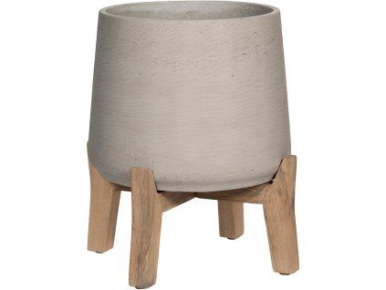 Obal Rough na nožičkách Low - Patt M šedá , průměr 20 cm