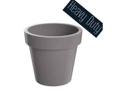 Květináč LEXO ROUND šedá 80 cm