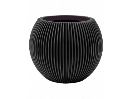 Obal Capi Nature Obal Groove - Vase Ball Intense Black, průměr 18 cm