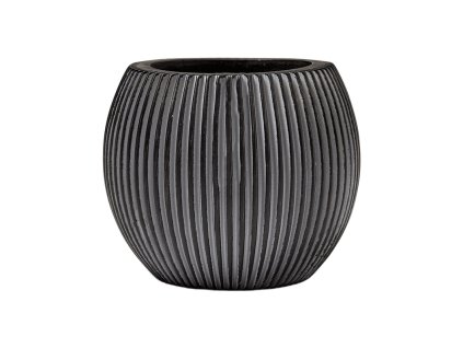 Obal Capi Nature Obal Groove - Vase Ball Black, průměr 29 cm