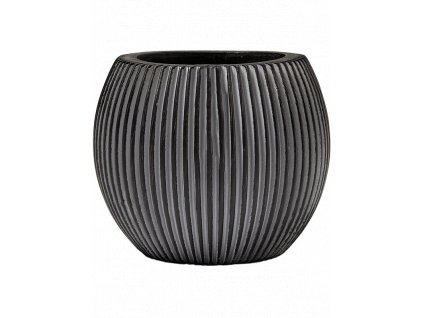 Obal Capi Nature Obal Groove - Vase Ball Black, průměr 13 cm