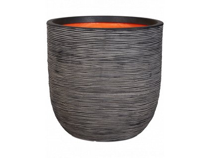 Obal Capi Nature Rib NL - Planter Ball Anthracite, průměr 43 cm