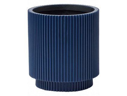 Obal Capi Nature Groove Special - Vase Cylinder Dark Blue, průměr 11 cm