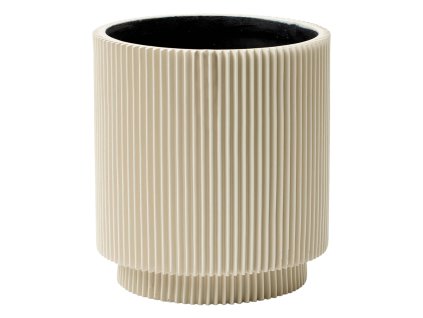 Obal Capi Nature Groove Special - Vase Cylinder Beige, průměr 8 cm