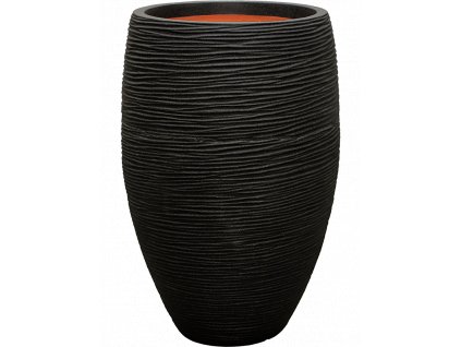 Obal Capi Nature Rib NL - Vase Elegant Deluxe Black, průměr 38 cm