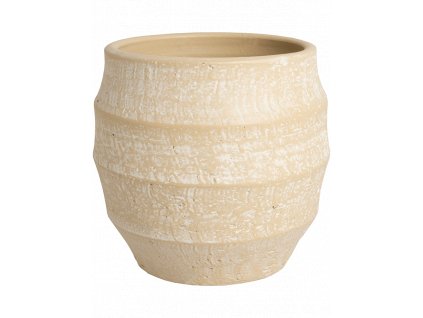 Obal Bamboo - Orchidpot Crème, průměr 16 cm