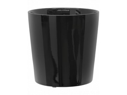 Obal Basic - Round Minipot Black, průměr 11 cm