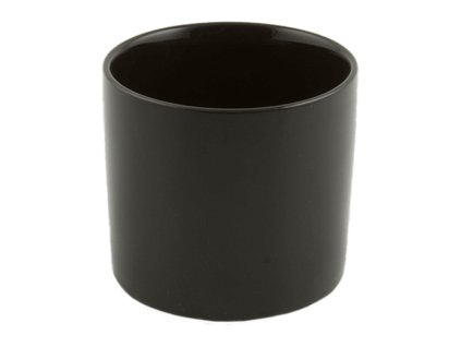 Obal Basic - Cylinder Minipot Black, průměr 10 cm