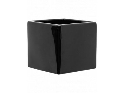 Obal Basic - Square Minipot Black, průměr 7 cm