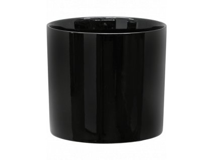Obal Basic - Cylinder Minipot Black, průměr 10 cm
