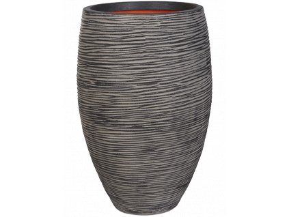 Obal Capi Nature Rib NL - Vase Elegant Deluxe Anthracite, průměr 51 cm