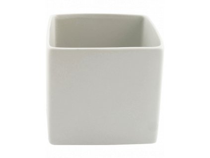 Obal Basic - Square Minipot White, průměr 11 cm
