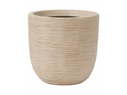 Obal Capi Waste Rib NL - Planter Ball Terrazzo Beige, průměr 43 cm