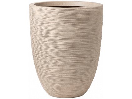 Obal Capi Waste Rib NL - Vase Elegant Low Terrazzo Beige, průměr 34 cm