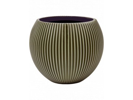 Obal Capi Nature Groove Special - Vase Ball Green, průměr 18 cm