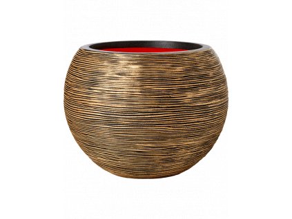 Obal Capi Nature Rib NL - Vase Ball Black Gold, průměr 40 cm
