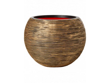 Obal Capi Nature Rib NL - Vase Ball Black Gold, průměr 62 cm