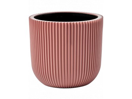 Obal Capi Nature Groove Special - Planter Ball Pink, průměr 24 cm