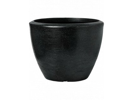 Obal Capi Arc Granite - Planter Ball Black, průměr 48 cm