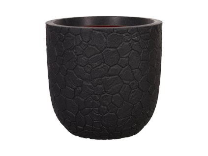 Obal Capi Nature Clay NL - Planter Ball Black, průměr 35 cm