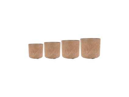 Obal Artstone - Celine Pot Oak (Set 4 ks), průměr 20 cm