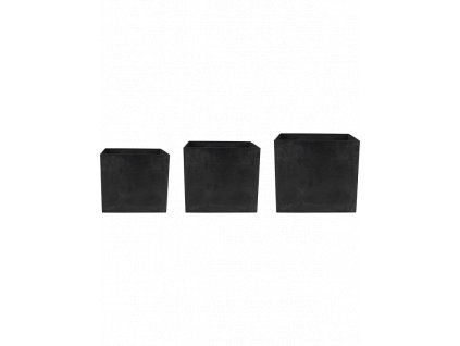 Obal Artstone - Maud Pot Black (Set 3 ks)