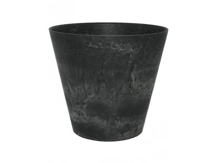 Obal Artstone - Claire pot black, průměr 22 cm