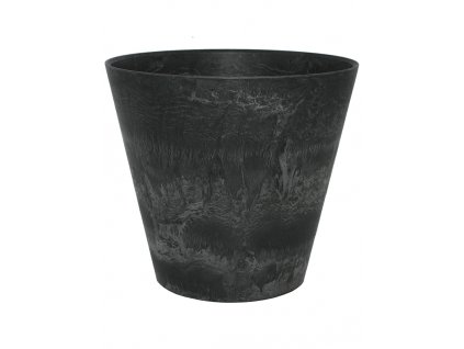 Obal Artstone - Claire pot black, průměr 33 cm
