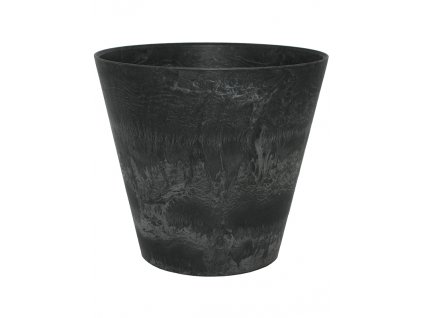 Obal Artstone - Claire pot black, průměr 37 cm