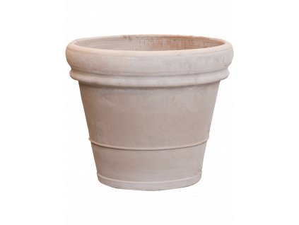 Obal Terra Cotta - Doppio bordo Grey, průměr 45 cm