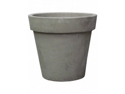 Obal Terra Cotta - Flowerpot grey (ruční výroba), průměr 120 cm