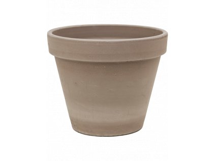 Obal Terra Cotta - Flowerpot grey, průměr 24 cm