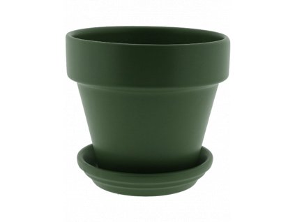 Obal Urbann - Pot & Saucer Matt Olive, průměr 26 cm