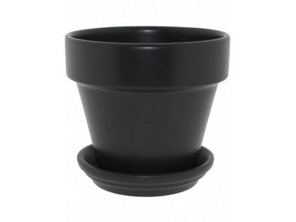 Obal Urbann - Pot & Saucer Matt Anthracite, průměr 26 cm