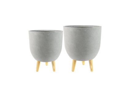 Obal Ruth - Light Grey (Set 2 ks), průměr 32 cm
