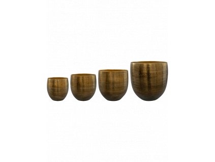 Obal Fabio - Brass Antique (Set 4 ks), průměr 42 cm