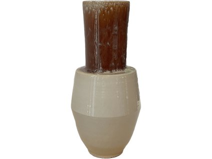 Obal So What - Vase Reactive Natural Brown, průměr 18 cm