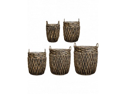 Obal Astrid - Brown (Set 5 ks), průměr 47 cm