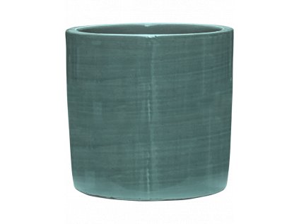 Obal Plain Striped - Cylinder Aqua, průměr 20 cm