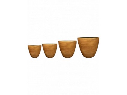 Obal Alisa - Mustard (Set 4 ks), průměr 39 cm