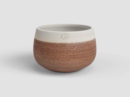 Květináč ANTHEIA, 31 cm, keramika, hnědá/terakota