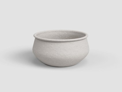 Květináč ARTEMIS, 21 cm, keramika, bílá